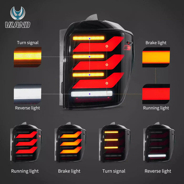 VLAND LED Tail Lights For 2010-2024 Toyota 4Runner - Image 9