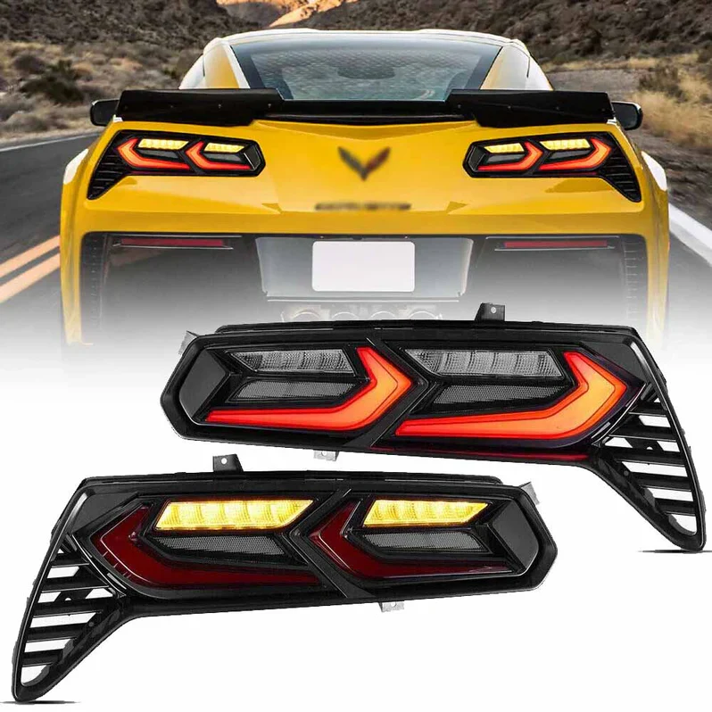 VLAND LED Tail Lights Fit for Chevrolet Chevy Corvette C7 2014-2019 All Models - Image 2