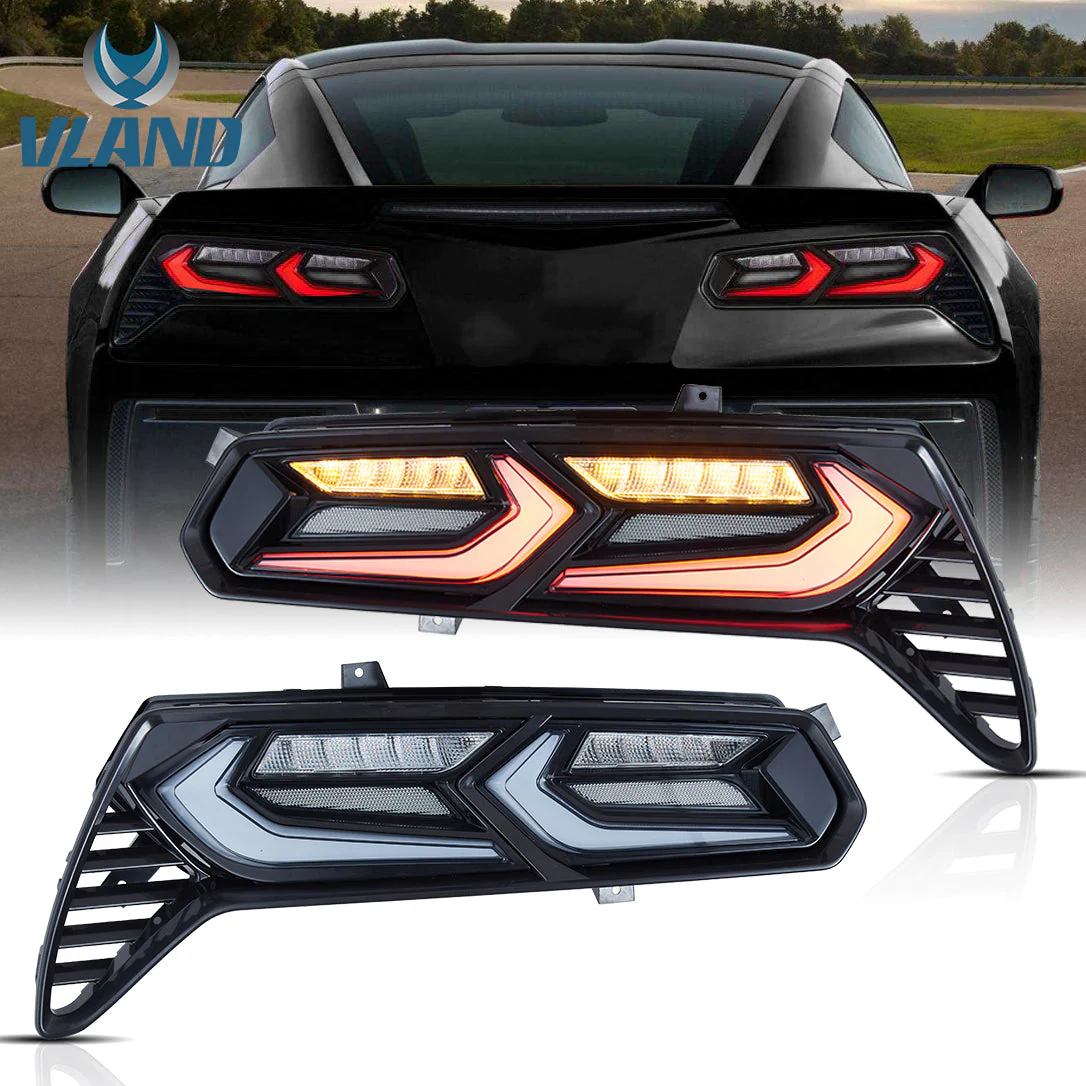 VLAND LED Tail Lights Fit for Chevrolet Chevy Corvette C7 2014-2019 All Models - Image 3