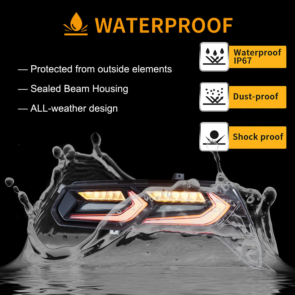 VLAND LED Tail Lights Fit for Chevrolet Chevy Corvette C7 2014-2019 All Models - Image 8