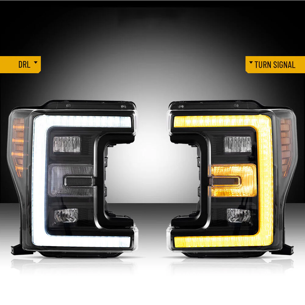 VLAND LED Headlights For 2017-2019 Ford F250 F350 F450 F550 Super Duty W/Animaiton - Image 3