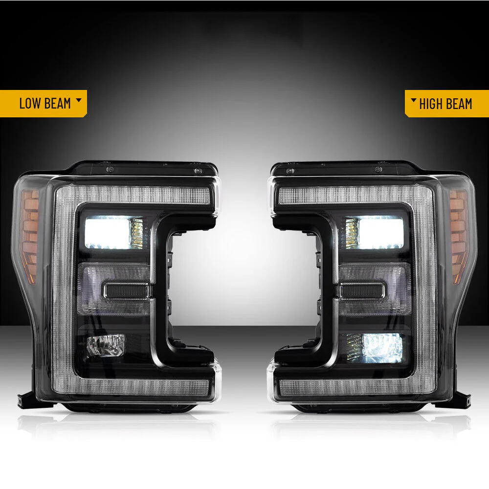 VLAND LED Headlights For 2017-2019 Ford F250 F350 F450 F550 Super Duty W/Animaiton - Image 6