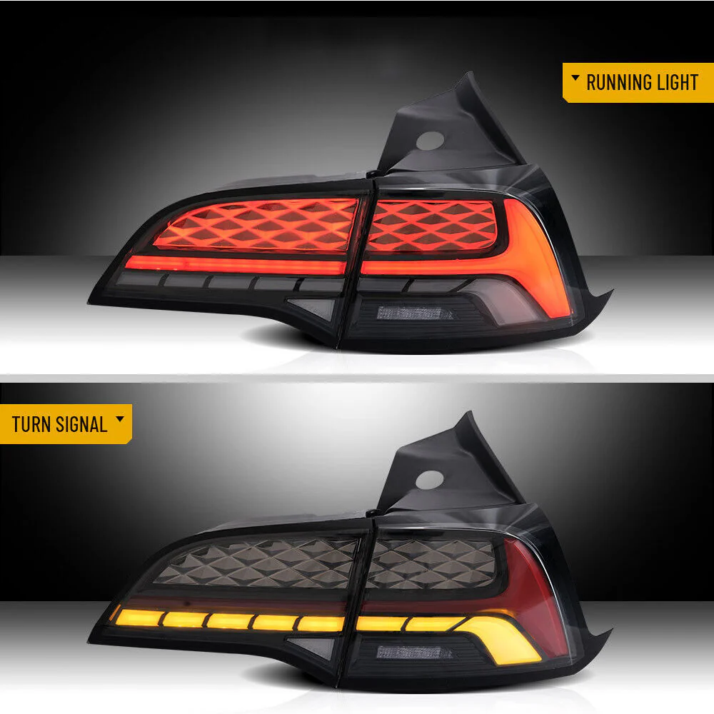VLAND LED Tail Lights For 2017-2023 Tesla Model 3/Y Rear Lamps W/Startup Animation - Image 5