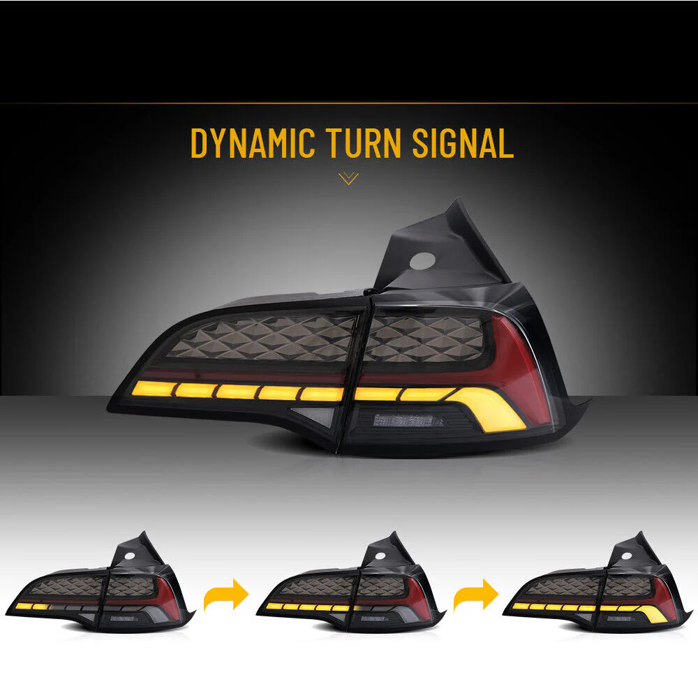 VLAND LED Tail Lights For 2017-2023 Tesla Model 3/Y Rear Lamps W/Startup Animation - Image 7