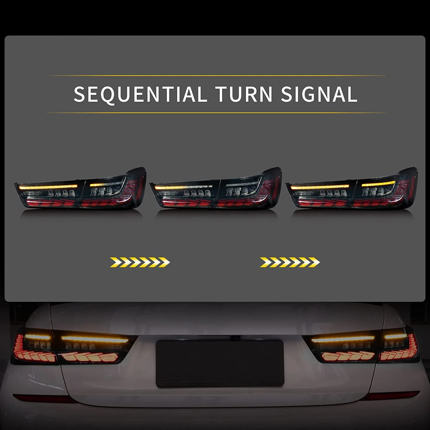 VLAND OLED Tail Lights For 2019 -2021 BMW 3 Series G20 G80 M3 GTS With Dragon Scales Start-up Animation(Fit For European models) - Image 4