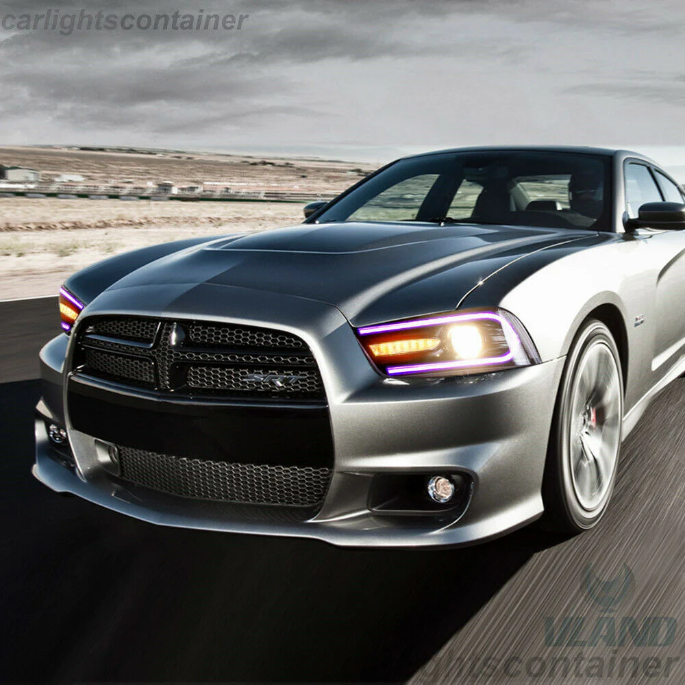 VLAND LED Headlights RGB Color For Dodge Charger 2011-2014 - Image 8