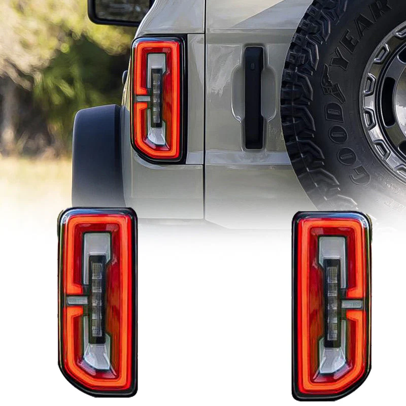 VLAND LED Tail lights For Ford Bronco 2021-up 6th Gen U725 Rear lamps assembly(NOT FIT for Raptor Models) - Image 2