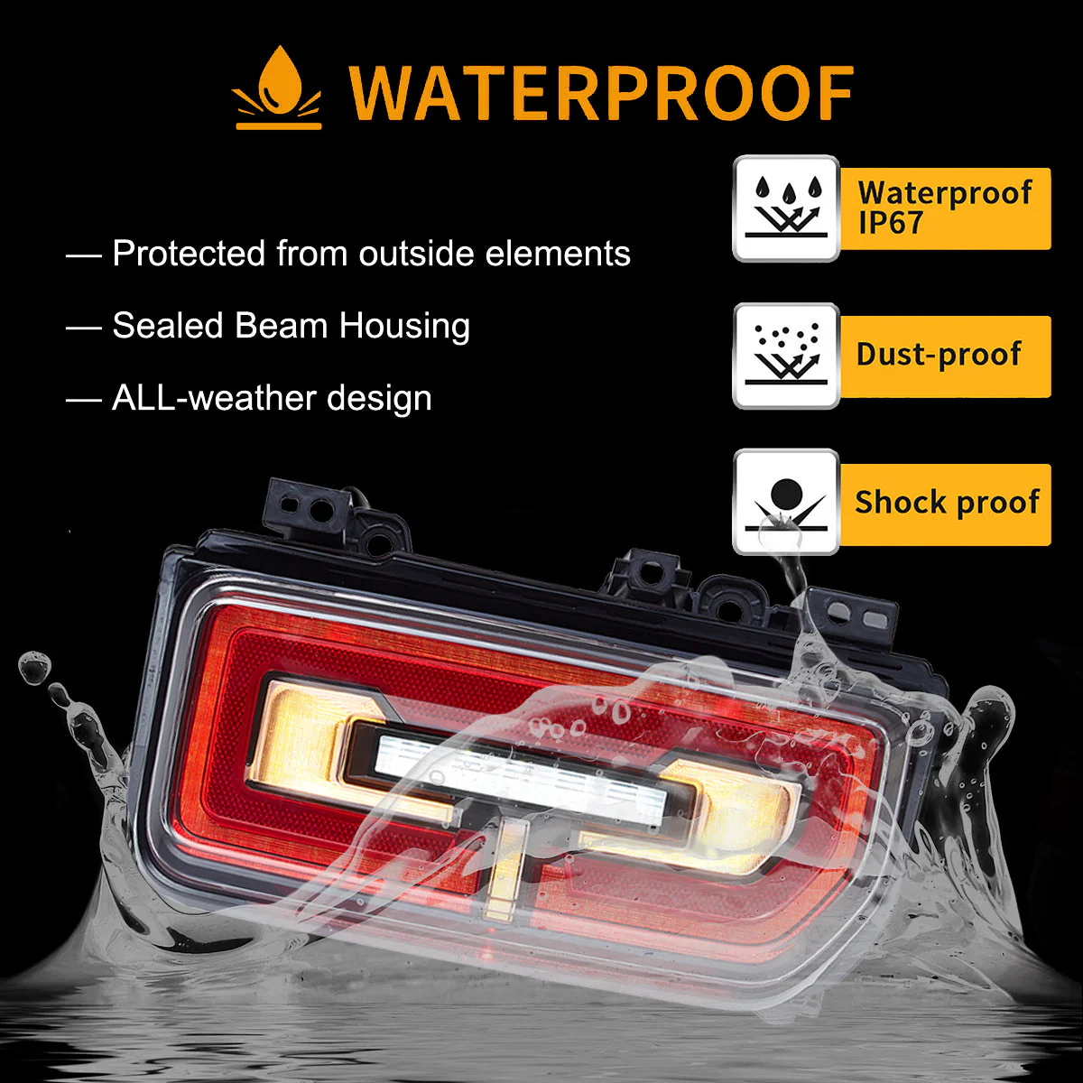 VLAND LED Tail lights For Ford Bronco 2021-up 6th Gen U725 Rear lamps assembly(NOT FIT for Raptor Models) - Image 9