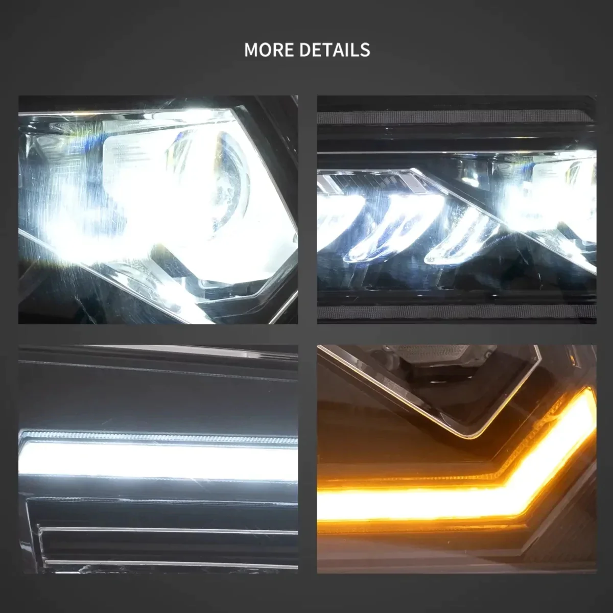 VLAND Full LED Headlights For Ford Mustang 2005-2009 With Start Up Animation - Image 6