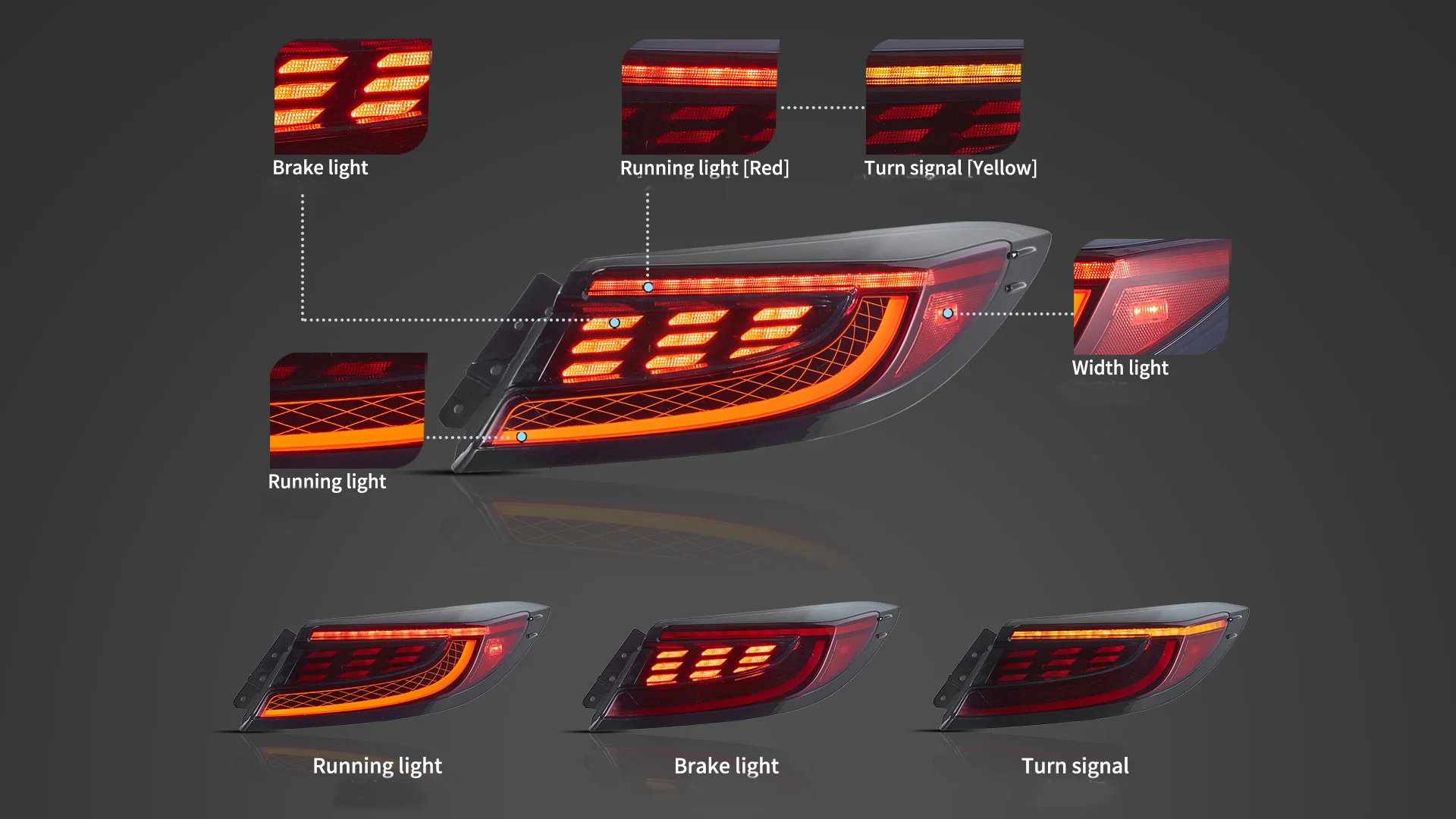 VLAND Full LED Tail Lights for Toyota GR86 Subaru BRZ 2nd Gen ZN8/ZD8 2021-2024 - Image 6