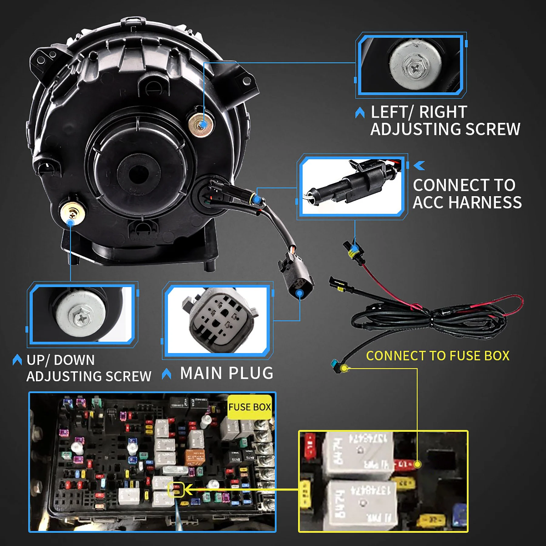 VLAND Full LED 9 inches Headlights and Tail Lights For 2018-2023 Jeep Wrangler JL, JLU - Image 5