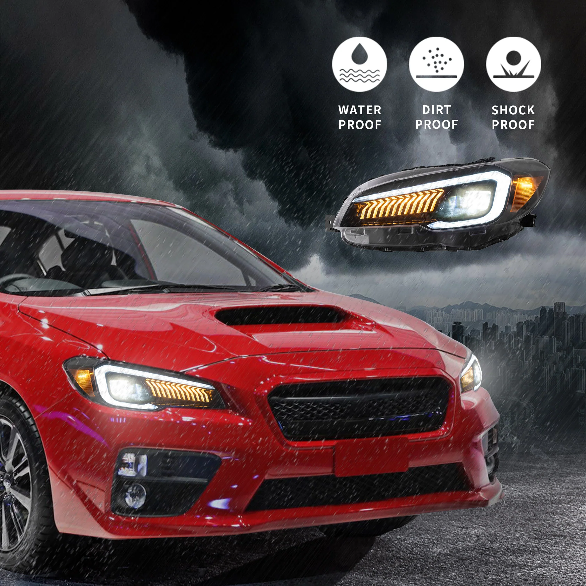 VLAND LED Projector Headlights For Subaru WRX 2015-2021 - Image 18