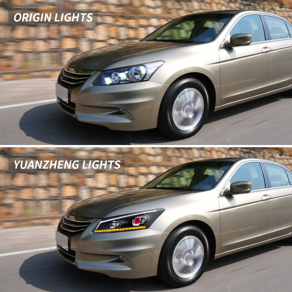 VLAND Dual Beam Headlights With Demon Eyes For Honda Accord 2008-2012 - Image 5