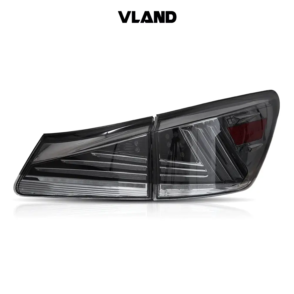 VLAND LED Tail Lights For 2005-2013 Lexus IS250 350 ISF IS300 220d 200d [XE20] 2005-2013 w/Animation - Image 3
