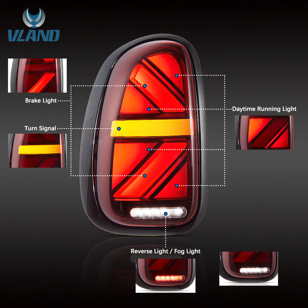 VLAND Full LED Tail Lights For Mini Countryman R60 2010-2016 - Image 2