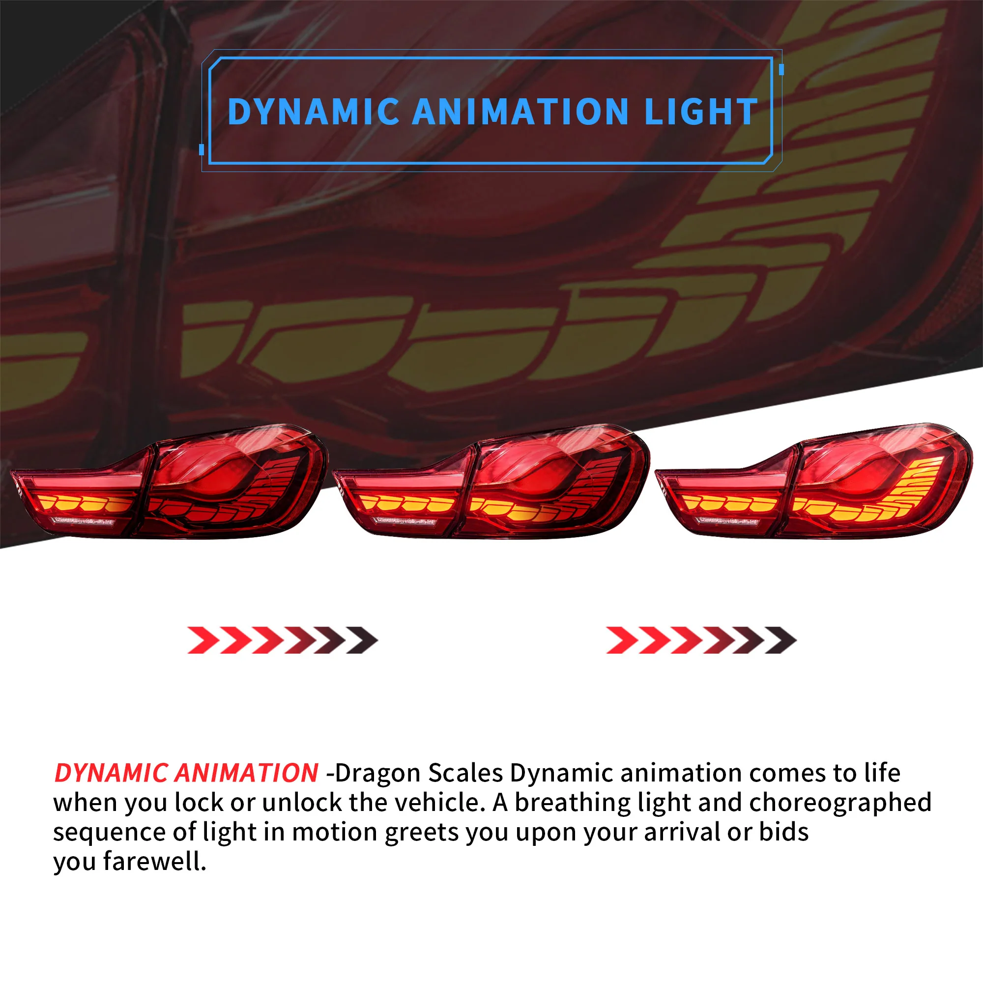 VLAND OLED Tail Lights For BMW 4 series M4 F82 F83 F32 F36 Sedan/Coupe/Convertible 2014-2020 - Image 3
