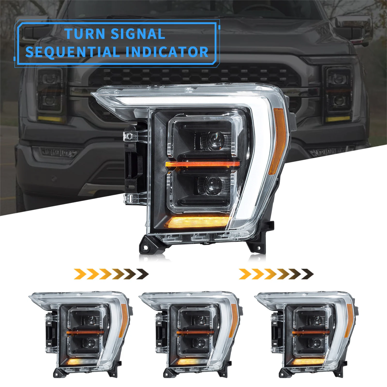 VLAND LED Projector Healights For Ford F150 2021-2023 Fourteenth Gen - Image 4