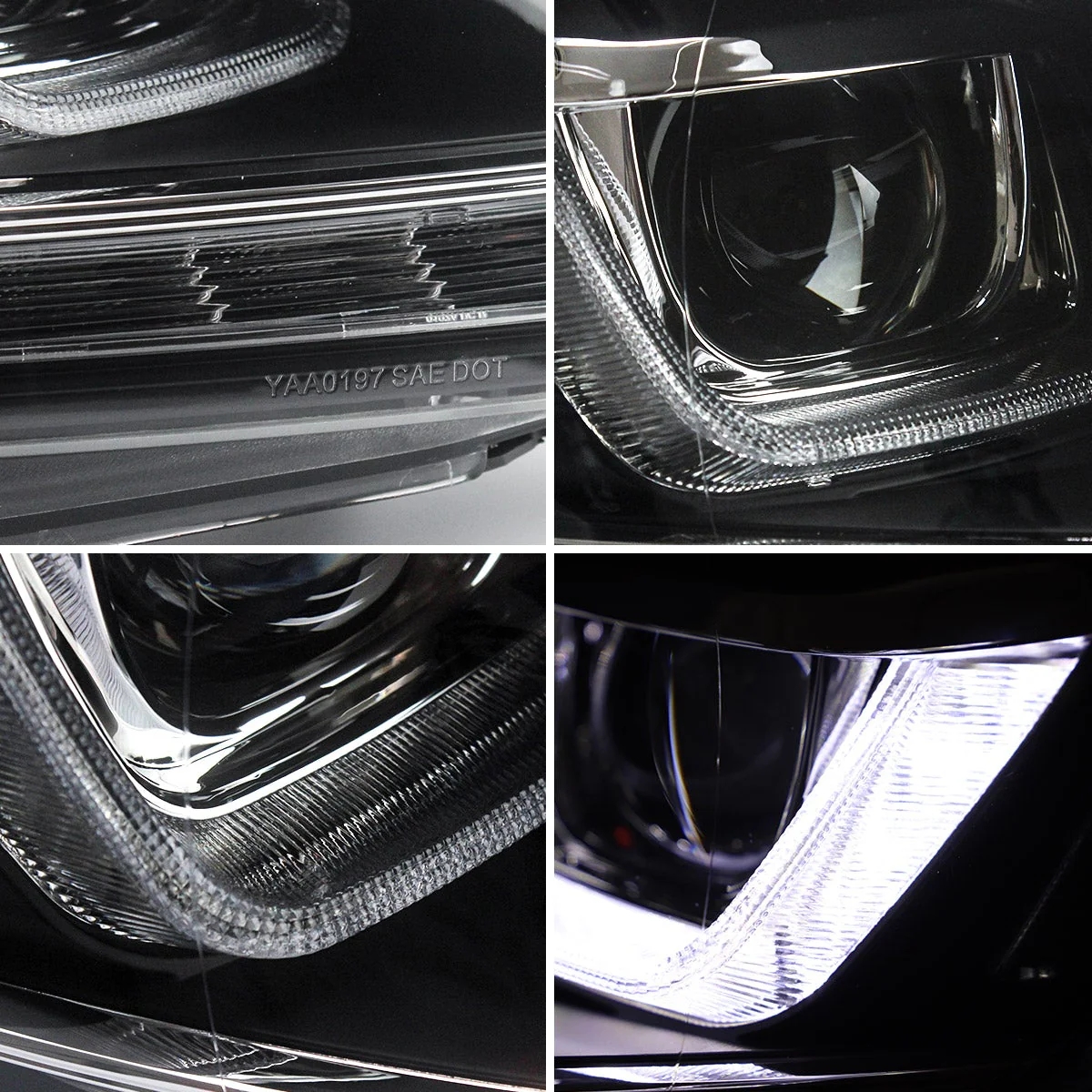 VLAND Projector Headlights with Bulbs For Volkswagen Golf MK6 2009-2014(Europe is 2008-2012) - Image 8