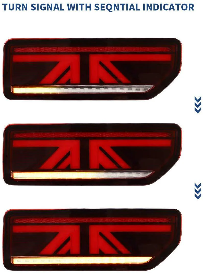 VLAND for Suzuki Jimny LED Rear Lights 2019-up Smoked / Red Clear ABS, PMMA, GLASS Material YAB-JMN-0311 - Image 6