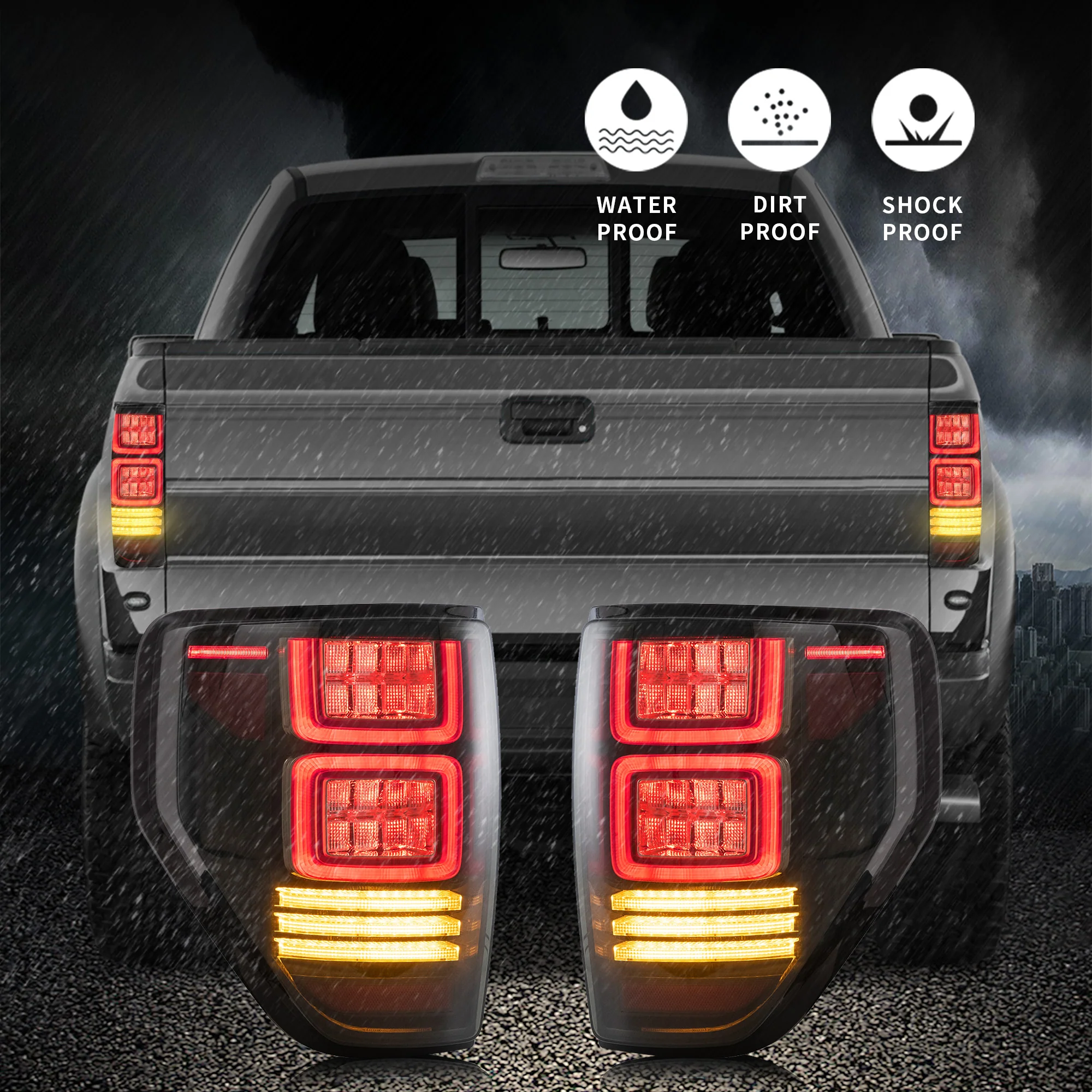 VLAND Full LED Tail Lights For Ford F150 2009-2014 - Image 18