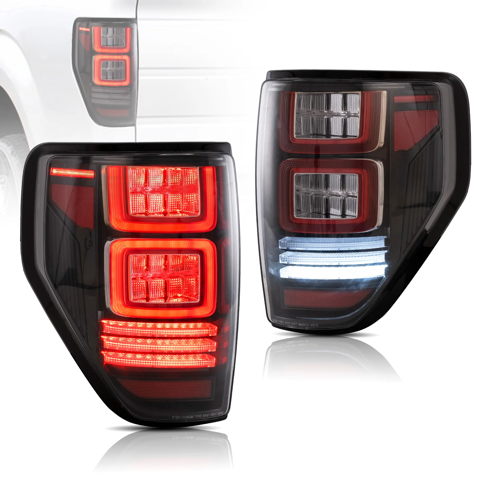 VLAND Full LED Tail Lights For Ford F150 2009-2014 - Image 3