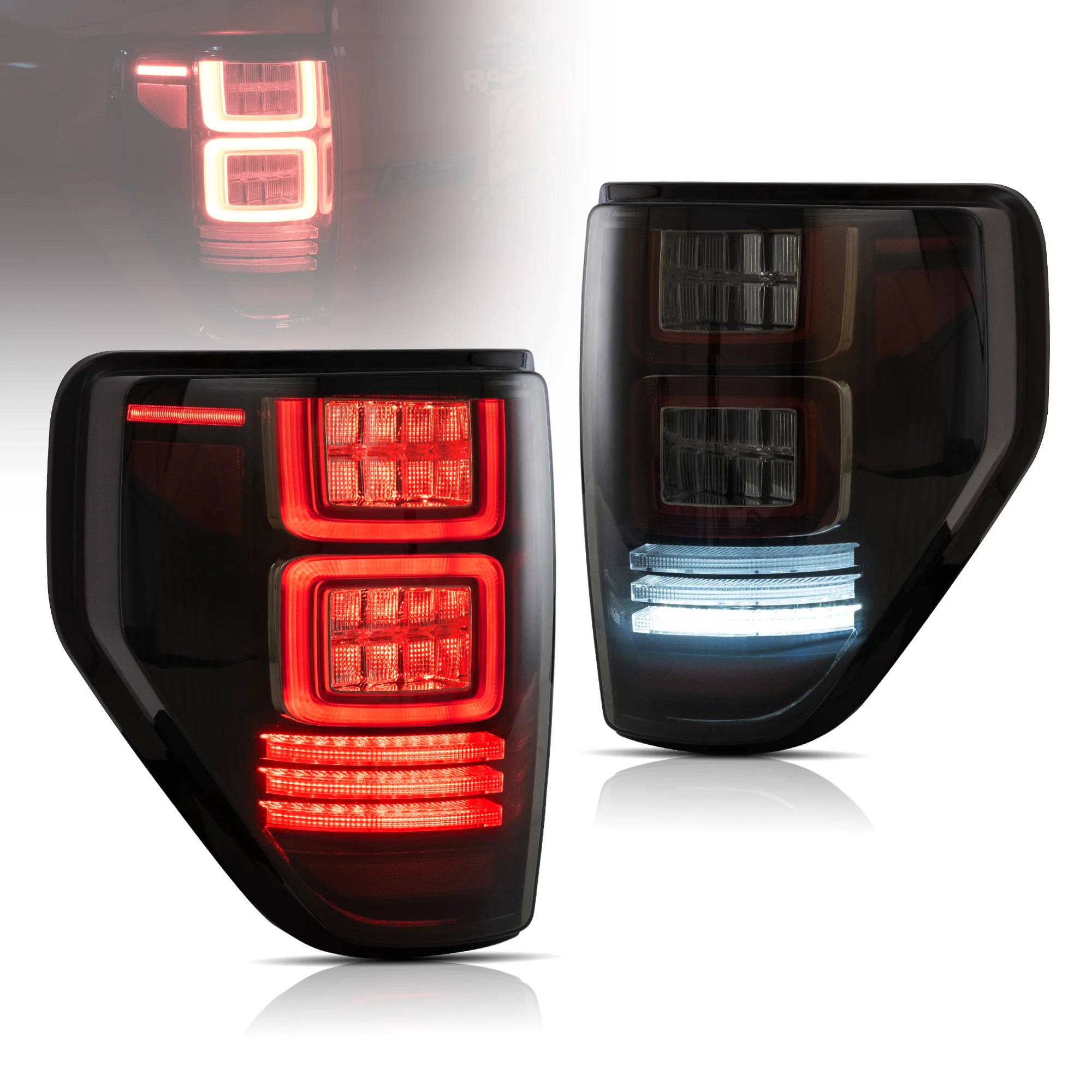 VLAND Full LED Tail Lights For Ford F150 2009-2014 - Image 4