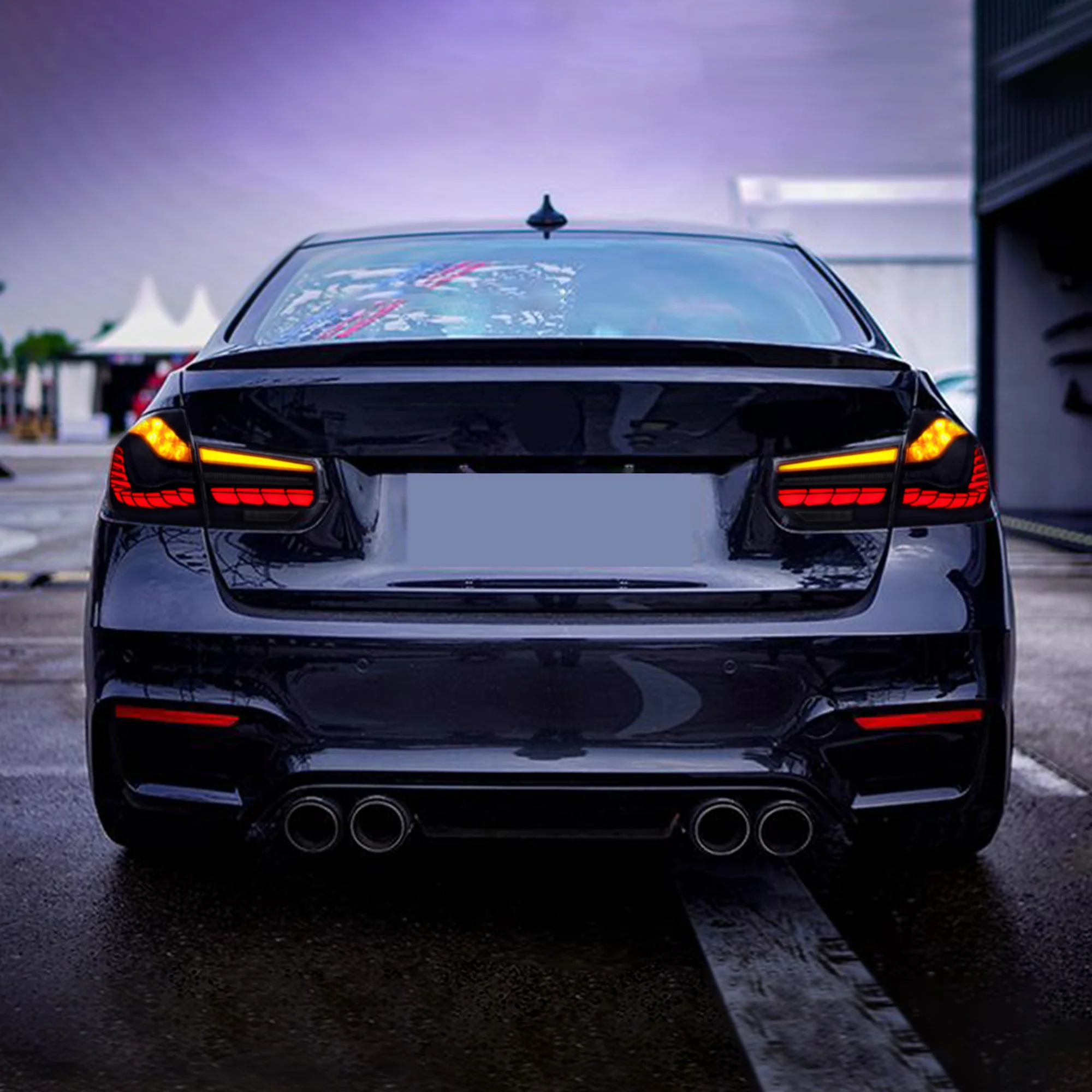 VLAND Full LED Taillights Fit for BMW 3-Series BMW F30 F35 F80 320i 328i 328D 335i M3 6th Gen Sedan 2012-2019 - Image 9