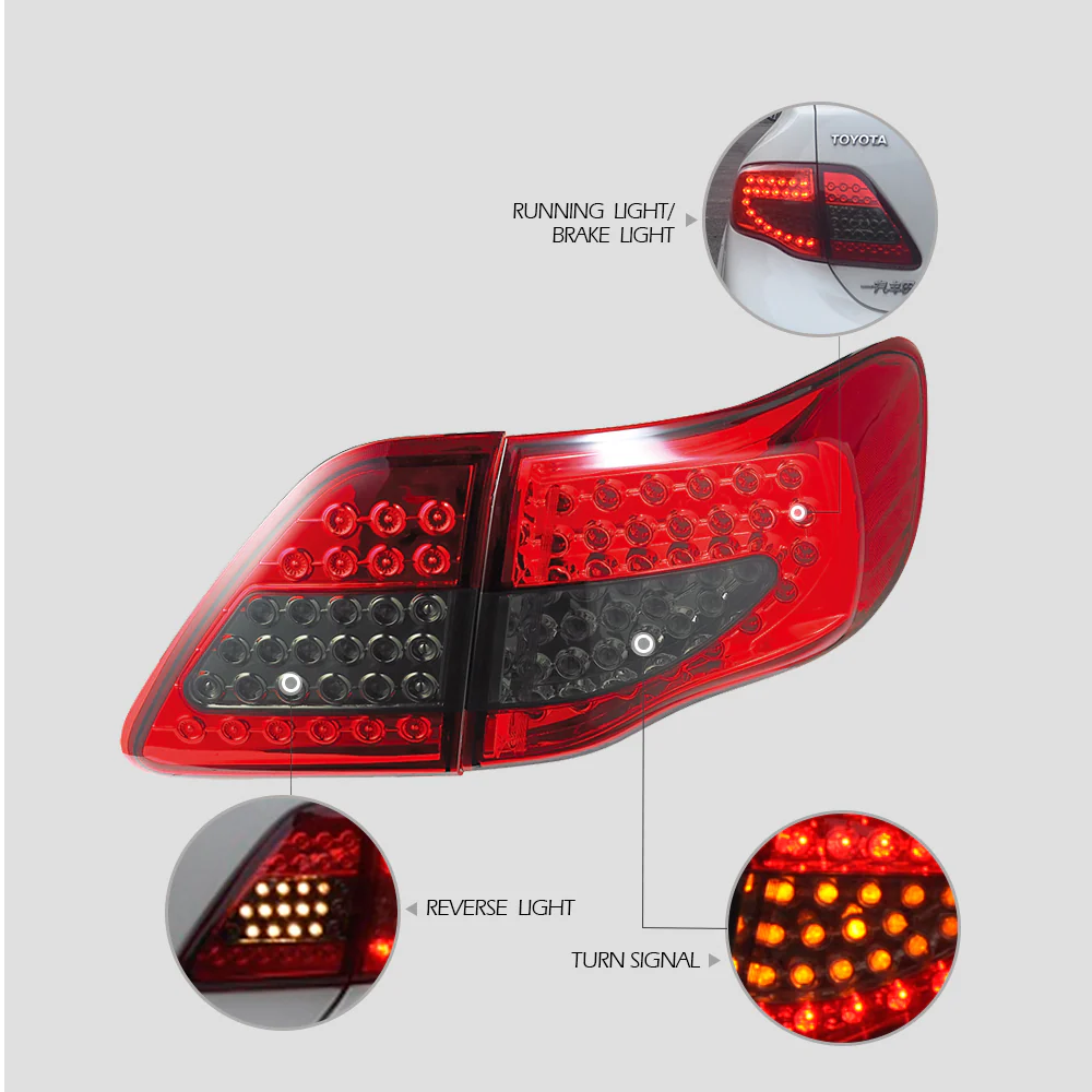 VLAND Custom LED Tail Lights For Toyota Corolla 2008-2011 - Image 7