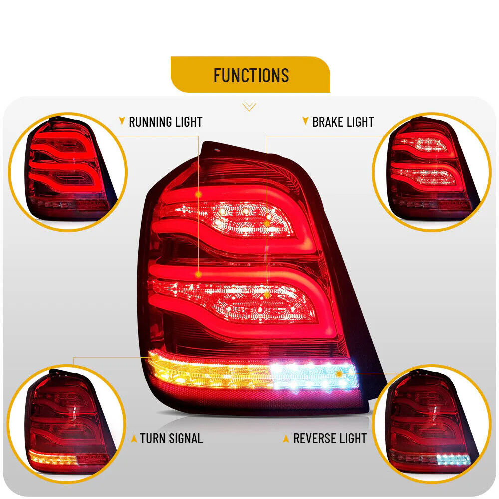 VLAND LED Tail Light For Toyota Highlander 1st Gen(XU20) 2001-2007 Rear Lamp - Image 4