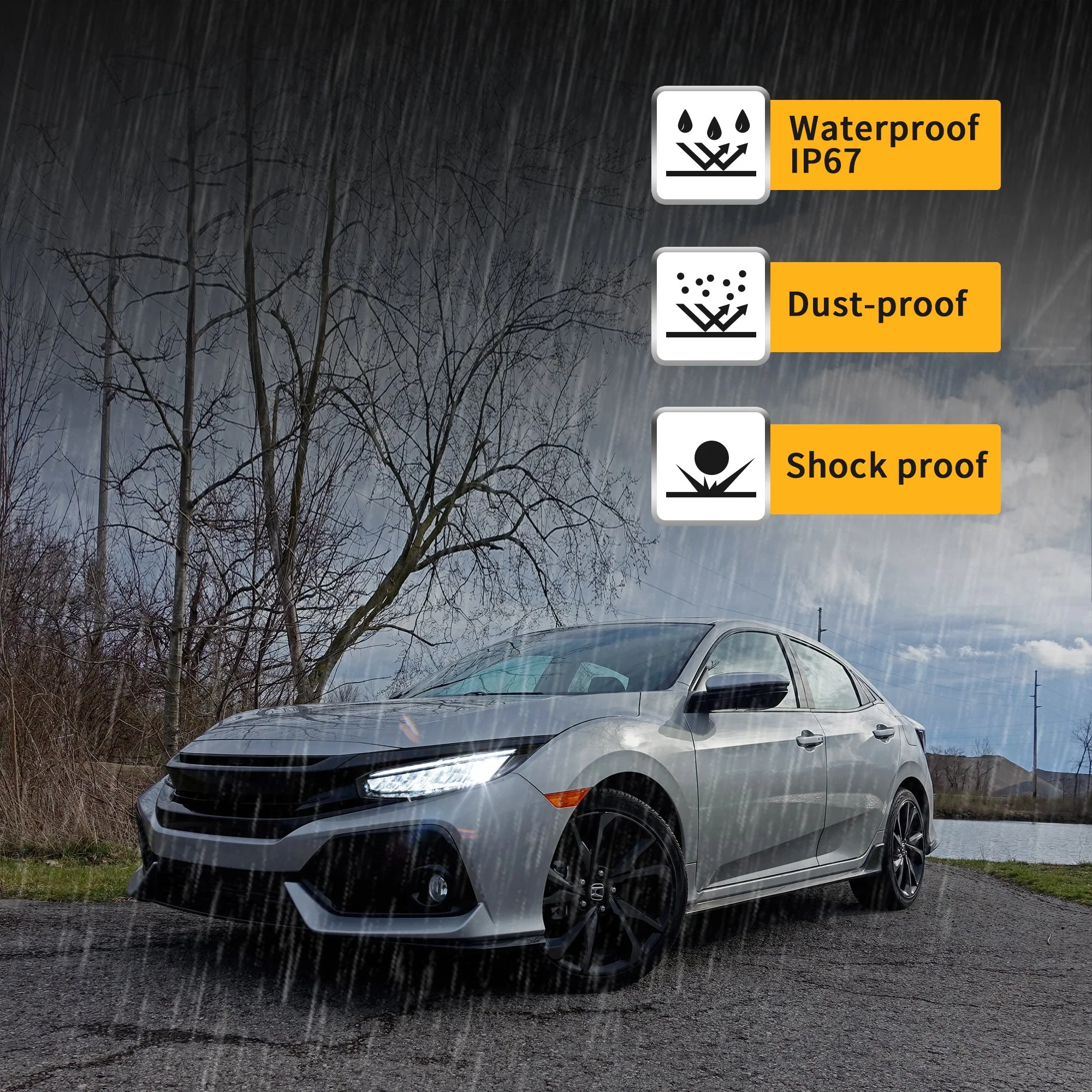 VLAND LED Headlights For 2016-2021 Honda Civic 10th Gen /Sedan / Coupe / Hatchback / Type R - Image 8