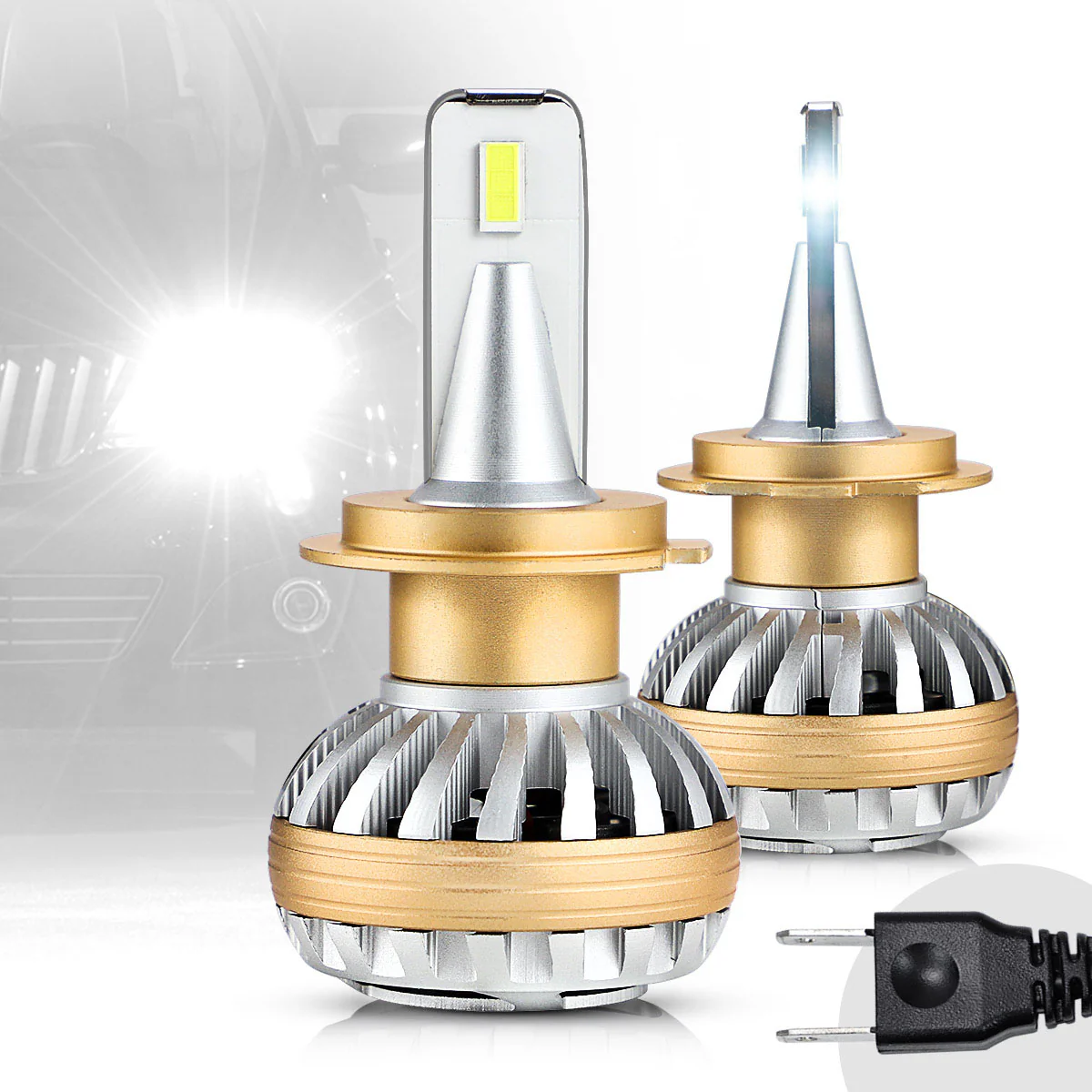 VLAND 2PCs D2S/H7/9005 LED Headlight Bulbs 35W 6000K Super Bright - Image 14