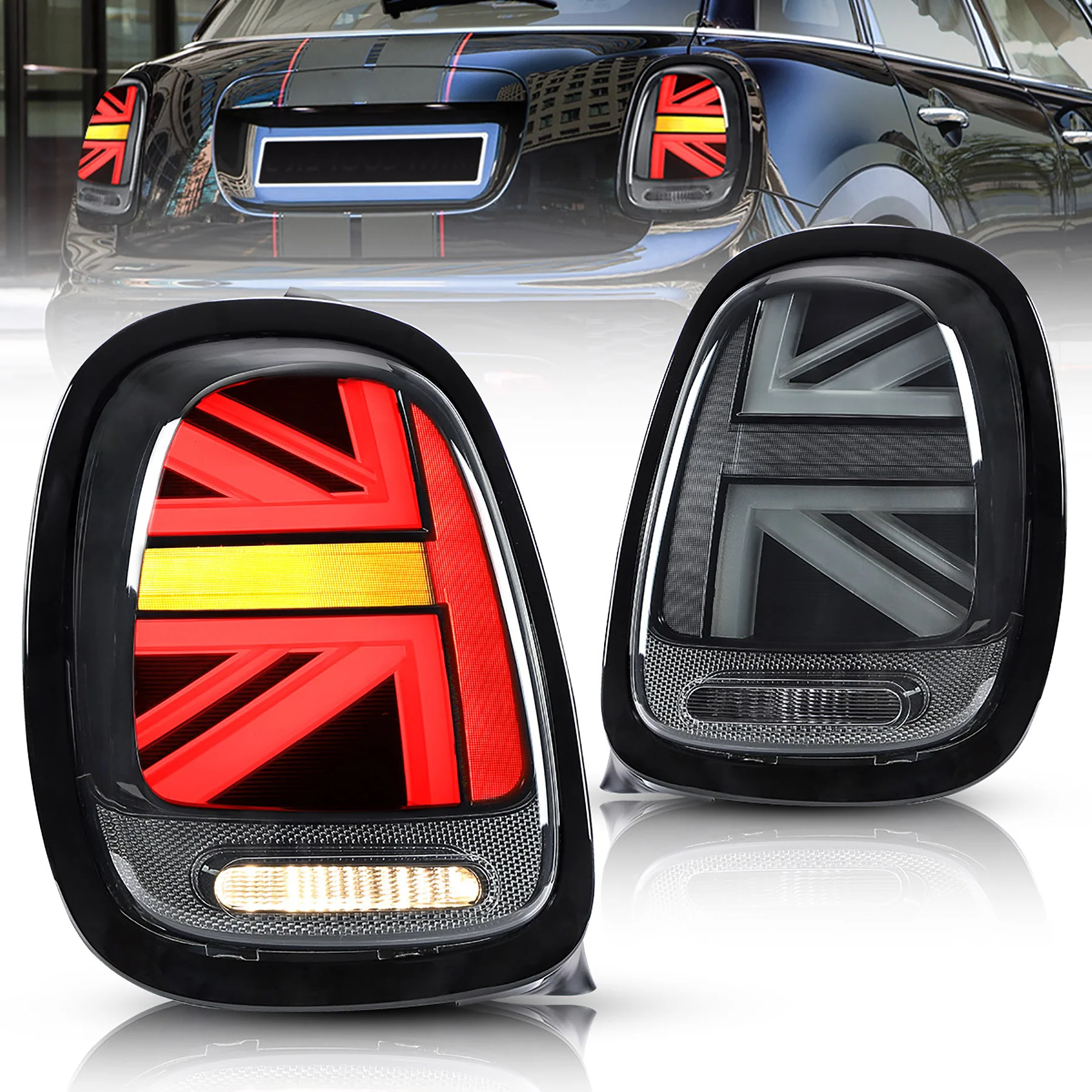 VLAND Full LED Tail Lights Lamps For BMW Mini F-Series 2014-2019 (F55/F56/F57)