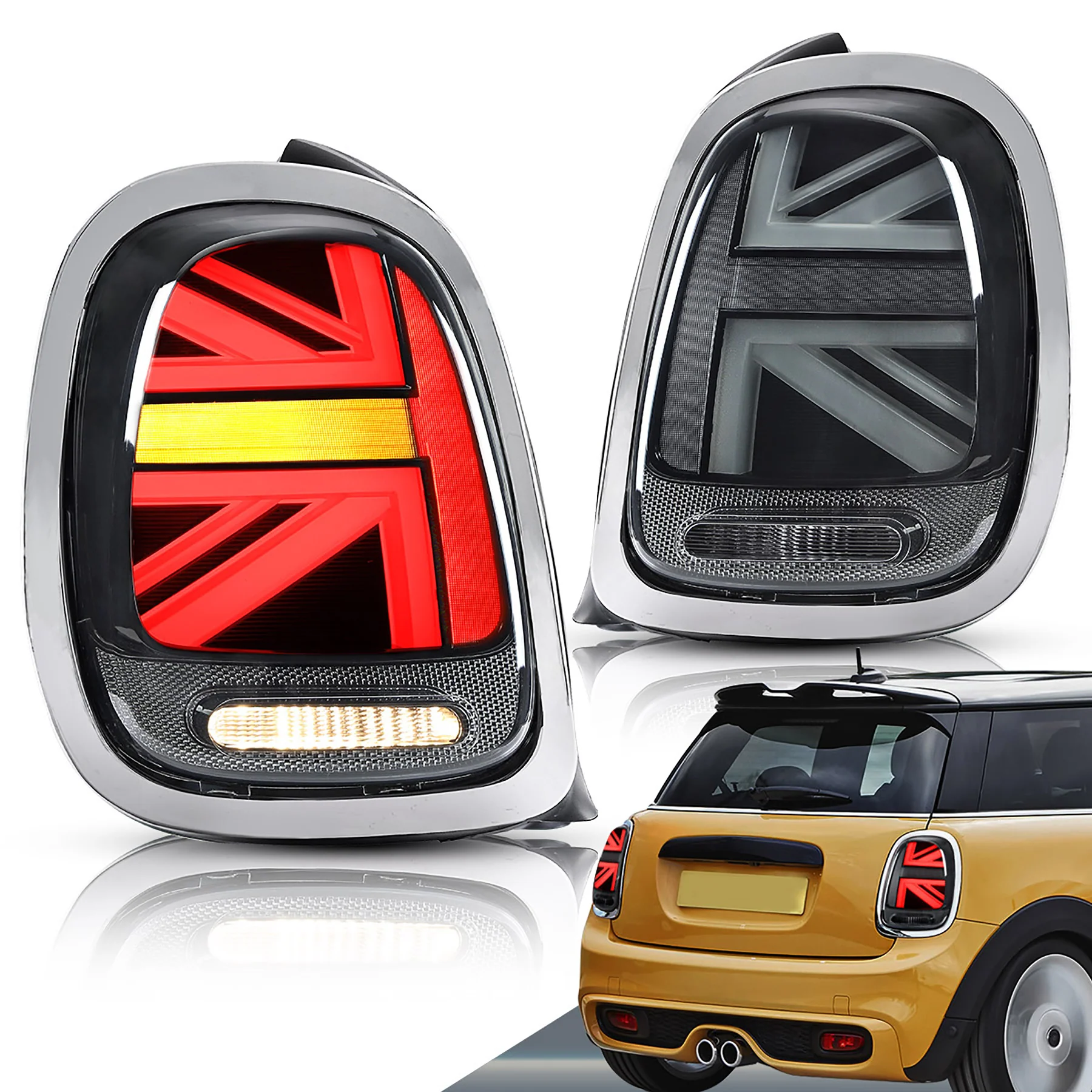 VLAND Full LED Tail Lights Lamps For BMW Mini F-Series 2014-2019 (F55/F56/F57) - Image 3