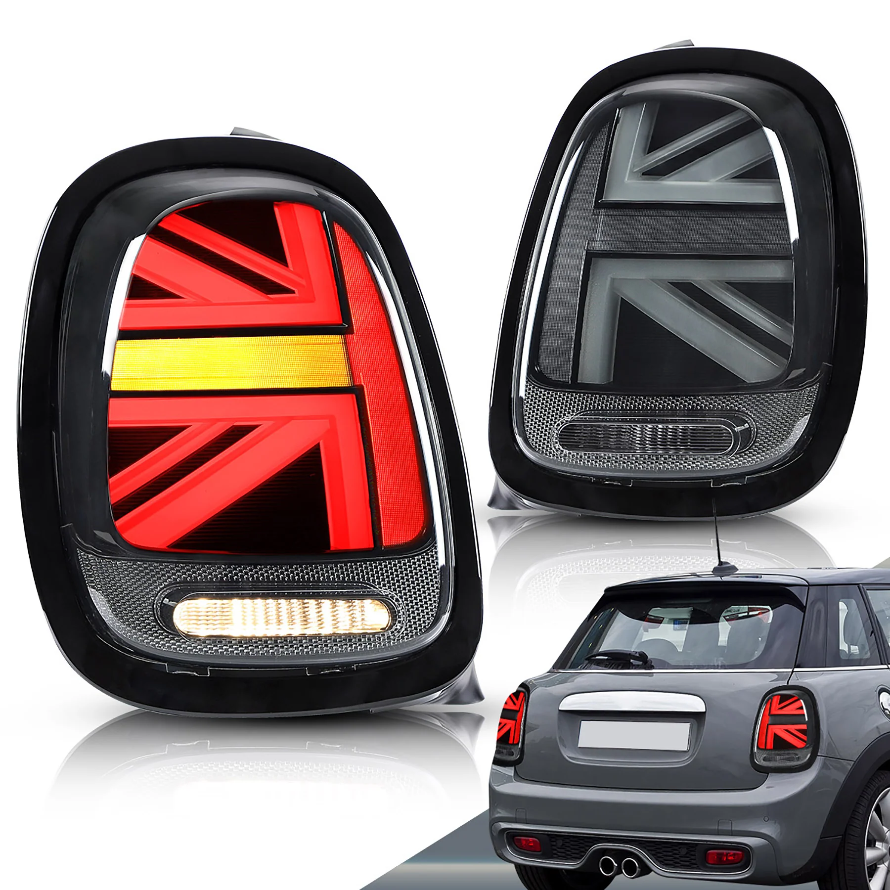 VLAND Full LED Tail Lights Lamps For BMW Mini F-Series 2014-2019 (F55/F56/F57) - Image 4