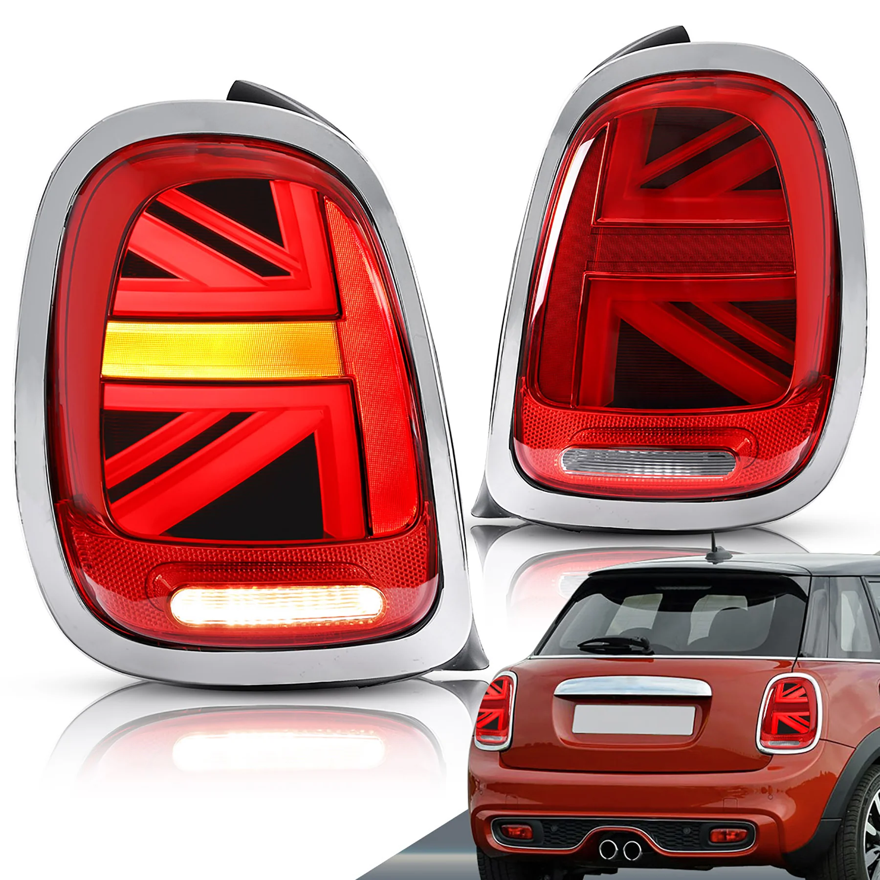 VLAND Full LED Tail Lights Lamps For BMW Mini F-Series 2014-2019 (F55/F56/F57) - Image 5