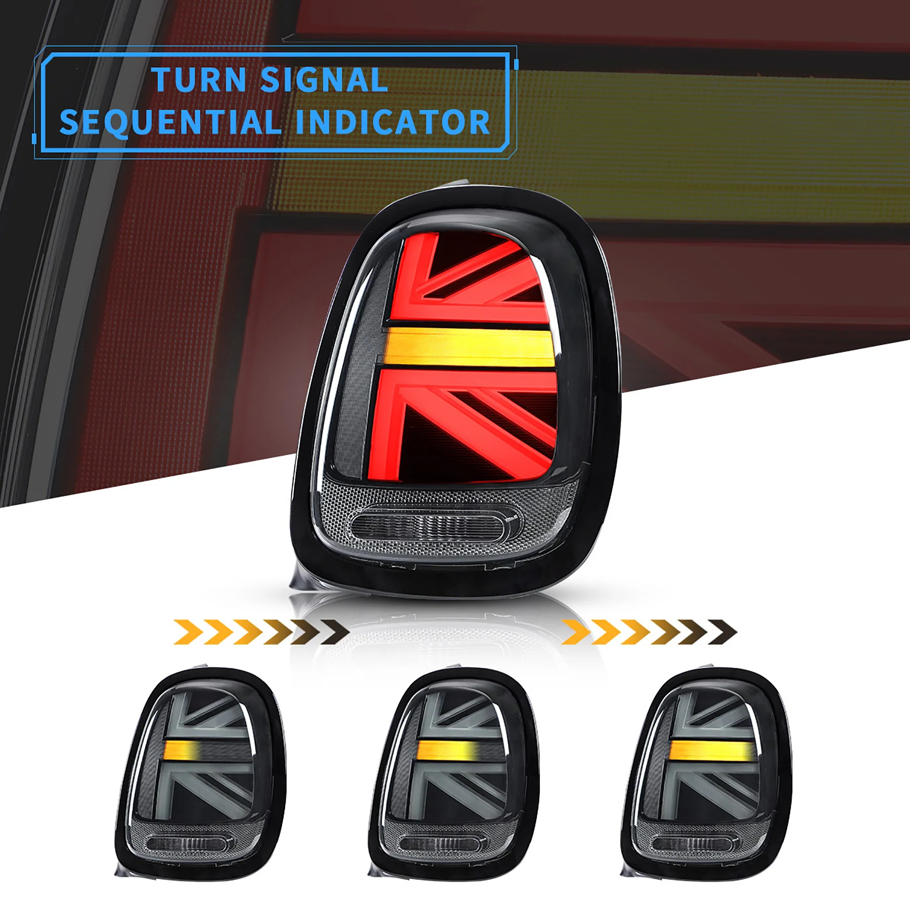 VLAND Full LED Tail Lights Lamps For BMW Mini F-Series 2014-2019 (F55/F56/F57) - Image 7