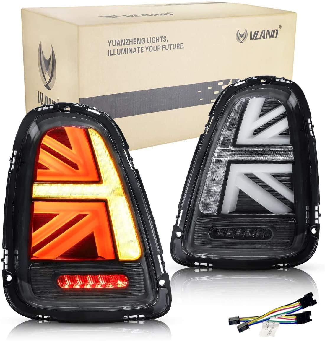 VLAND Full LED Tail Lights For BMW Mini R-Series Mini Cooper R56 R57 R58 R59 2007-2013 - Image 10