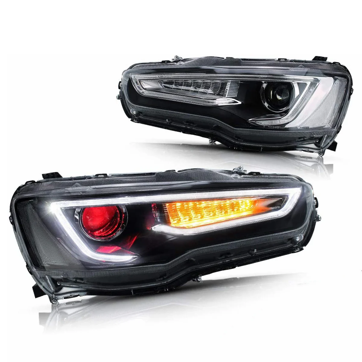 VLAND Demon Eye Projector Headlights for Mitsubishi Lancer EVO X 2008-2017 - Image 10