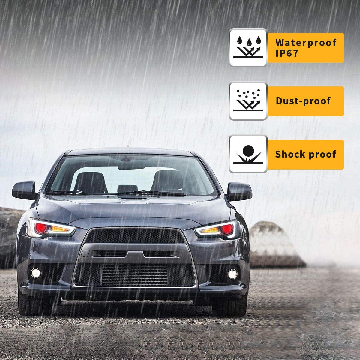 VLAND Demon Eye Projector Headlights for Mitsubishi Lancer EVO X 2008-2017 - Image 12