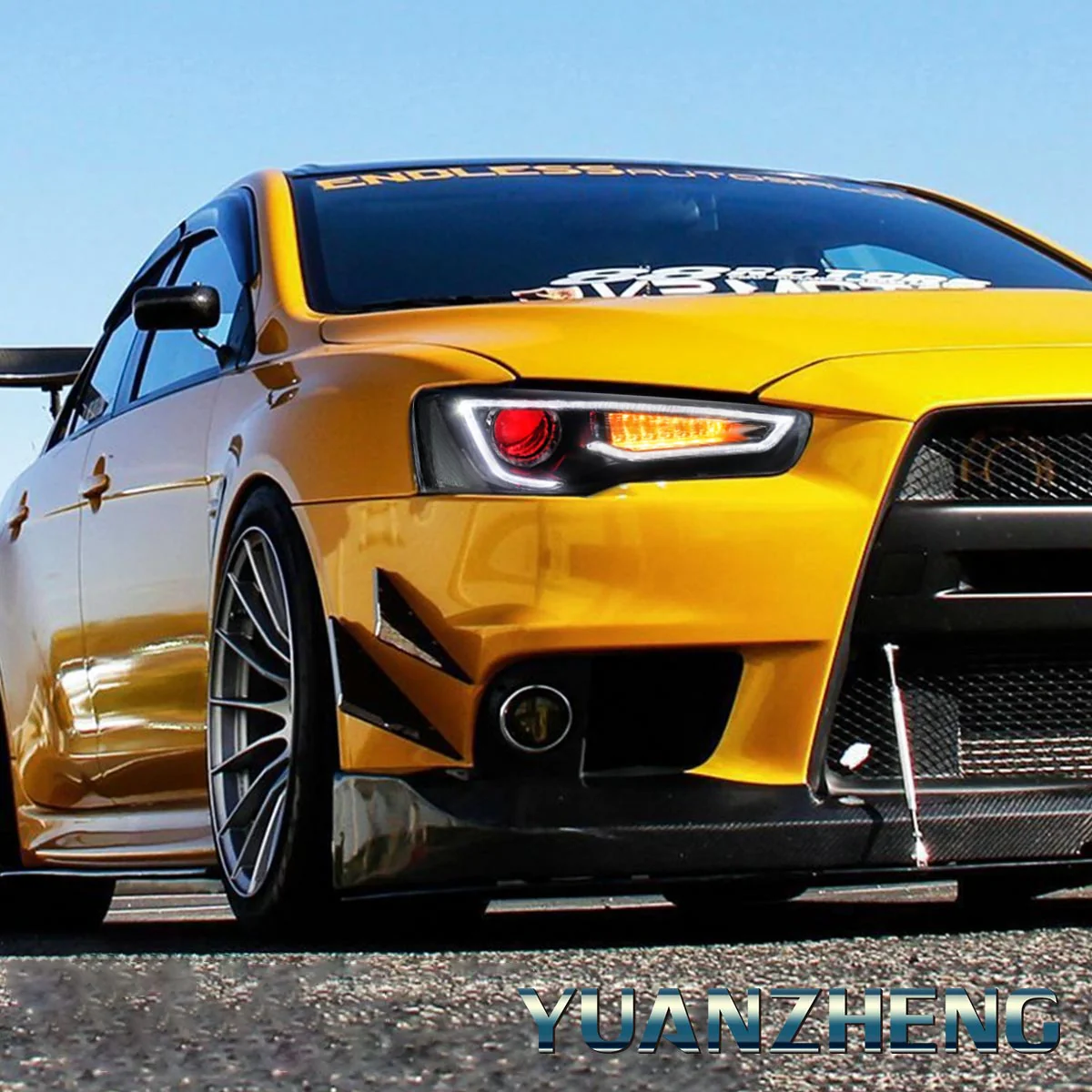 VLAND Demon Eye Projector Headlights for Mitsubishi Lancer EVO X 2008-2017 - Image 9