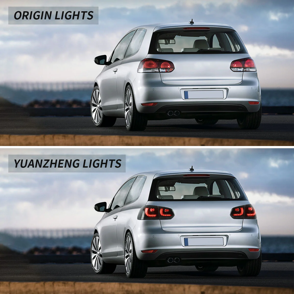 VLAND Headlights with Demon Eyes and Taillights for Volkswagen Golf 6 MK6 2009-2014 (Europe is 2008-2012) - Image 17