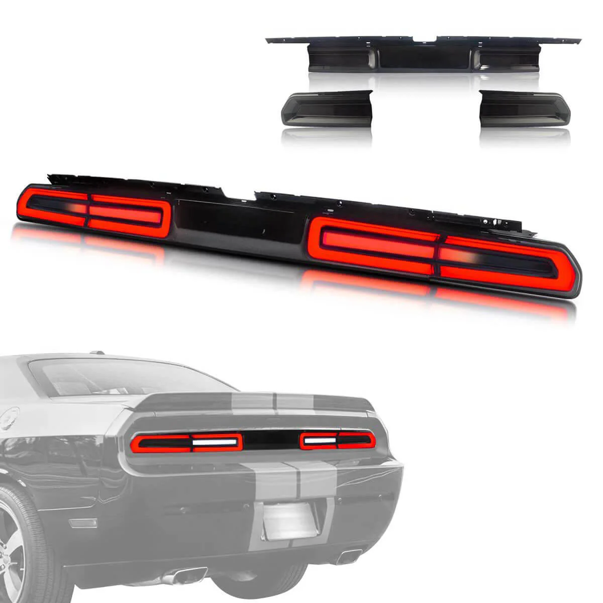 VLAND LED Tail Lights For Dodge Challenger Coupe 3rd Generation 2008-2014 - Image 10