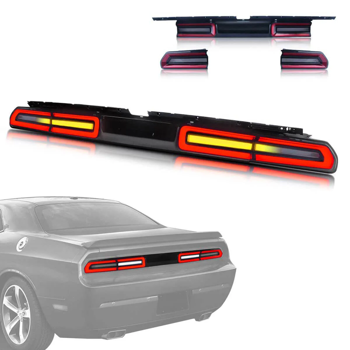 VLAND LED Tail Lights For Dodge Challenger Coupe 3rd Generation 2008-2014 - Image 11