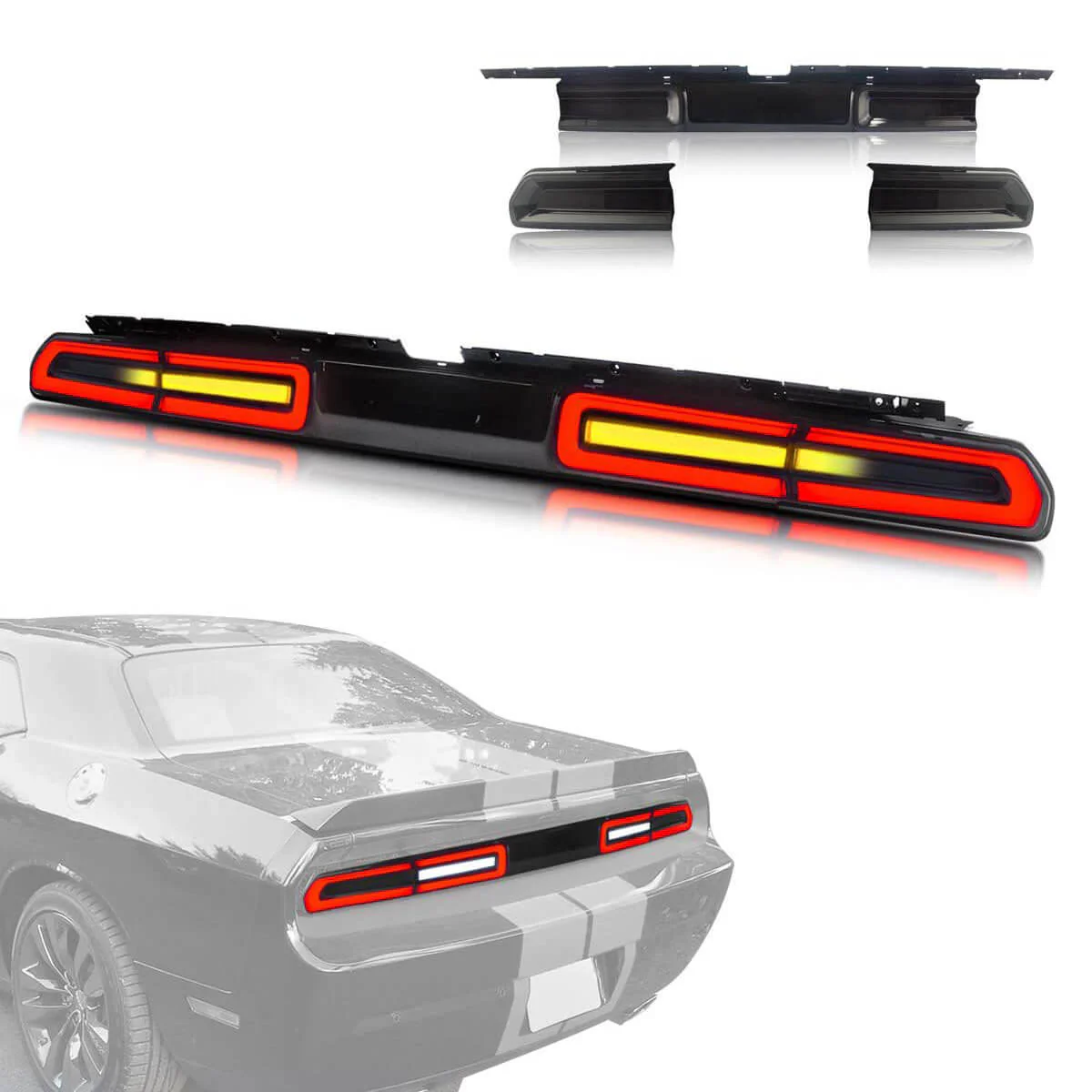 VLAND LED Tail Lights For Dodge Challenger Coupe 3rd Generation 2008-2014 - Image 12