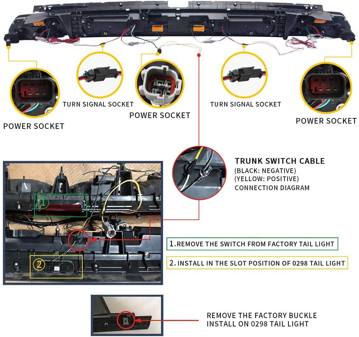 VLAND LED Tail Lights For Dodge Challenger Coupe 3rd Generation 2008-2014 - Image 7