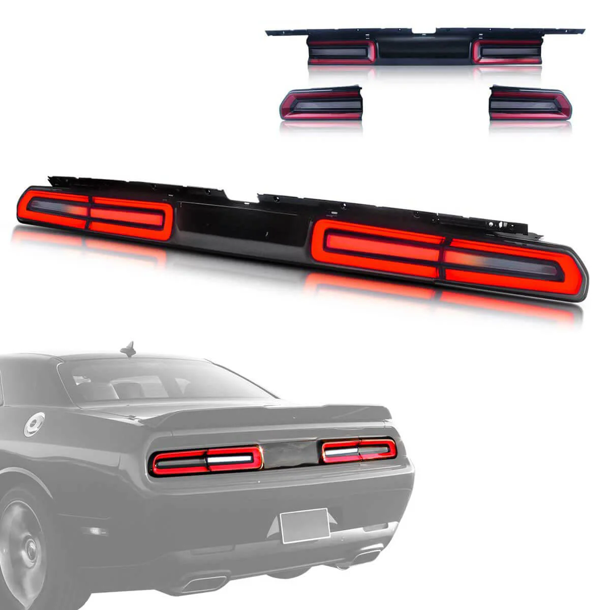 VLAND LED Tail Lights For Dodge Challenger Coupe 3rd Generation 2008-2014 - Image 9