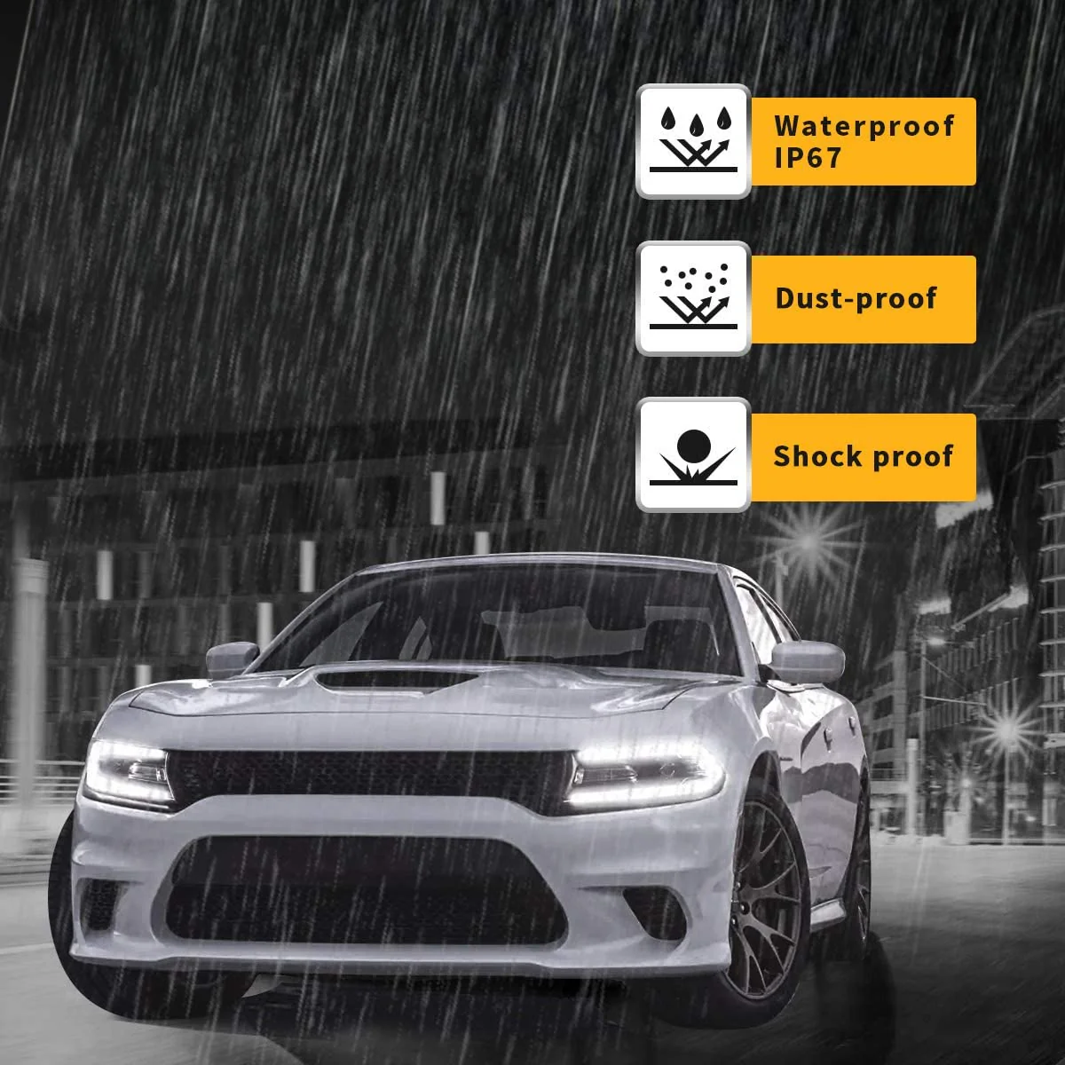 VLAND Dual Beam Projector Headlights For Dodge Charger 2015-2023 - Image 5