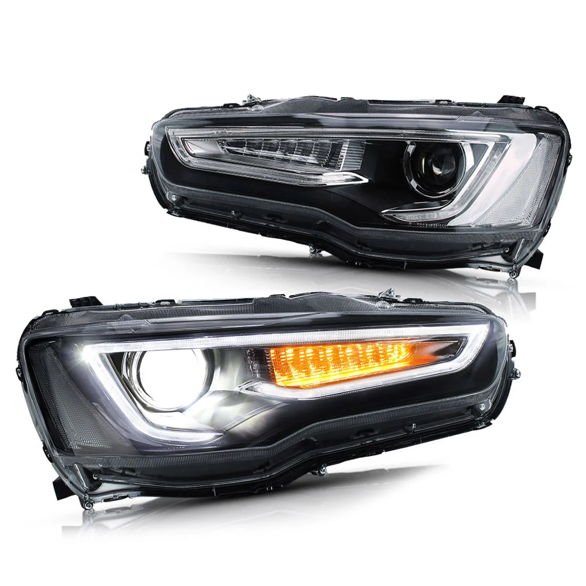 VLAND Dual Beam Projector Headlights for Mitsubishi Lancer EVO X 2008-2017 - Image 13