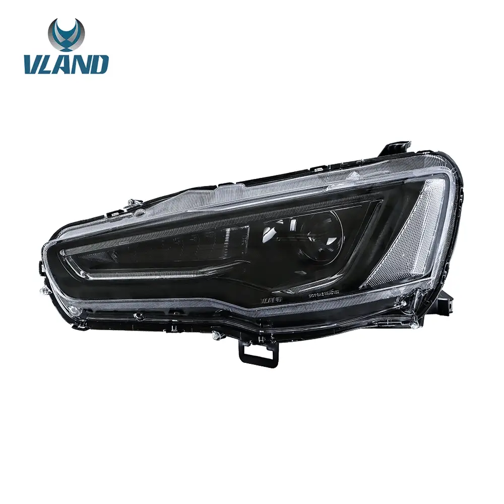 VLAND Dual Beam Projector Headlights for Mitsubishi Lancer EVO X 2008-2017 - Image 3