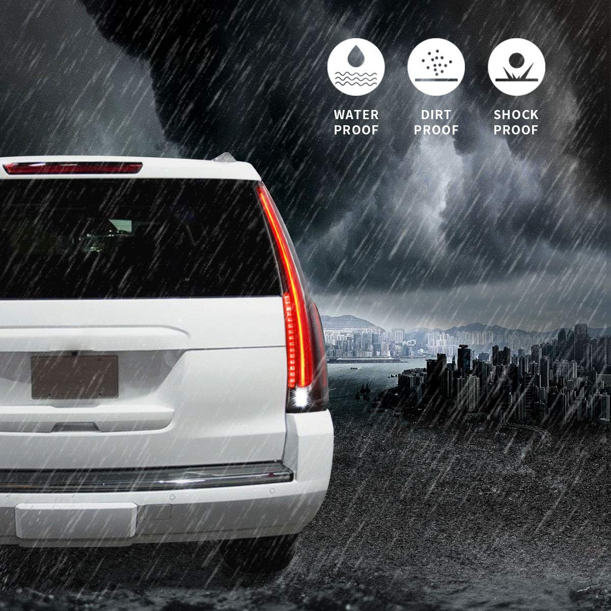 VLAND Tail Lights For 2015-2020 Chevy Tahoe Suburban - Image 7